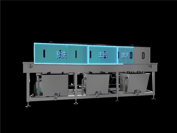 周轉(zhuǎn)筐清洗機，解決細(xì)菌殘留，降耗50%，提效80%